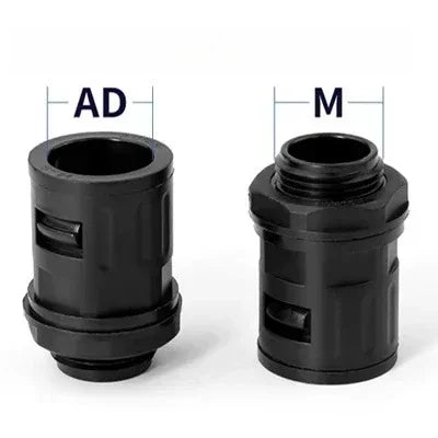 AD 10/13/15.8/18.5 - 34.5mm Tubo corrugato Giunto in nylon Cavo automobilistico Cavo motore Cablaggio isolato Soffietto Connettori per tubi