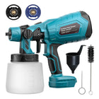Cordless Paint Spray Gun For Makita For Dewalt For Milwaukee For Bosch 18V Battery Electric Rechargeable Sprayer Power Tool