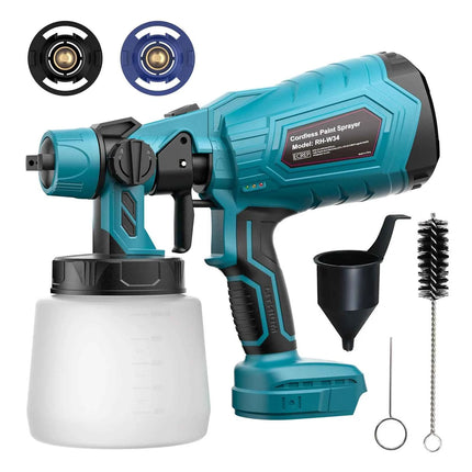 Cordless Paint Spray Gun For Makita For Dewalt For Milwaukee For Bosch 18V Battery Electric Rechargeable Sprayer Power Tool