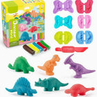 Yeahbo Argilla Polimerica Senza Cottura – Plastilina Dinosauri per Bambini 3-6 Anni, Pasta Modellabile con Attrezzi