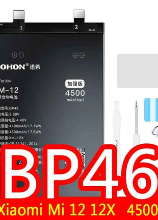 NOHON BM53 BM3L BM4E BM47 Battery For Xiaomi Mi 10T Pro Lite 9T 11T 8 9 10 10S 11 12 12X Max3 Mix 4 2 2S POCO F1 F2 Pro F3 M3 A3