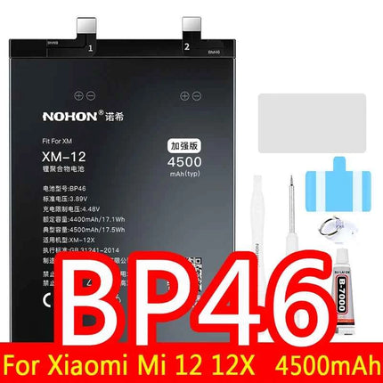 NOHON BM53 BM3L BM4E BM47 Battery For Xiaomi Mi 10T Pro Lite 9T 11T 8 9 10 10S 11 12 12X Max3 Mix 4 2 2S POCO F1 F2 Pro F3 M3 A3