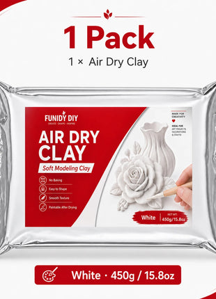 Air Dry Clay Kit, No-Bake Modeling Clay for Graffiti Painting, Handmade Crafts, Creative DIY Projects, and Art Supplies
