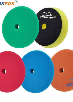 Kit di spugne lucidanti Sharkfox da 5 pollici (125 mm)/6 pollici (150 mm) per lucidatrice per auto, disco lucidante in schiuma.