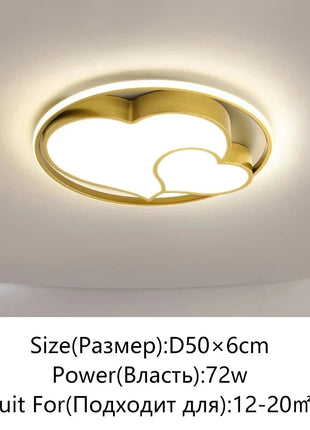Lampada da Soffitto LED Moderna con Telecomando, Illuminazione per Interni, Decorazione per Soggiorno, Camera da Letto, Studio e Cameretta