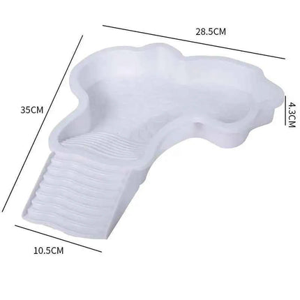 〔CC55〕Reptiles Water Dish With Anti-Slip Imitation Rock Ladders Food Water Bowl For Turtle Lizards Gecko Small Pet Supplies