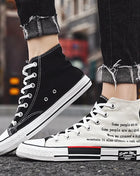 Men's Casual High-Top Sneakers Canvas Rubber School Shoes Tenis Boys Platform Sneakers Women's Shoes