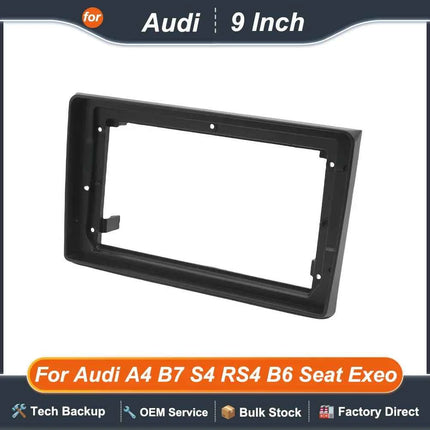 Auto Android Radio Fascias 9 Pollici Telaio Per Audi A4 B6 B7 S4 8E/8H SEAT Exeo 2000-2013 Cablaggio Cavo di Alimentazione Canbus Decoder