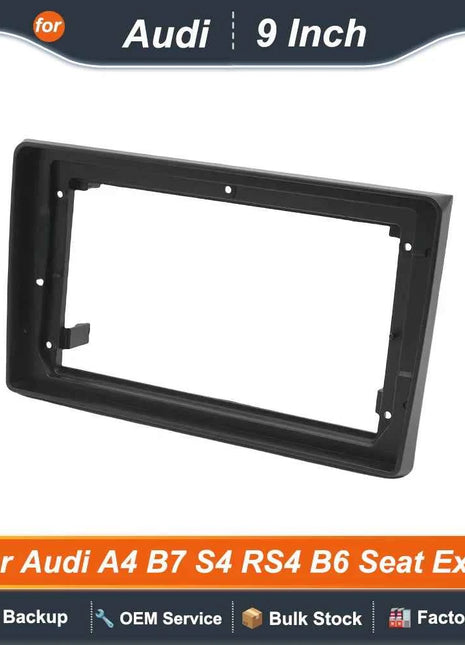 Auto Android Radio Fascias 9 Pollici Telaio Per Audi A4 B6 B7 S4 8E/8H SEAT Exeo 2000-2013 Cablaggio Cavo di Alimentazione Canbus Decoder