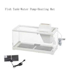 High Transmittance Fish Tank Aquarium Kits with Water Pump Heating Mat Lighting Desktop Decor For Shrimp Jellyfish Goldfish
