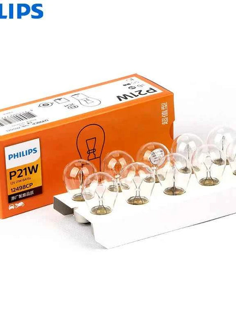 Philips P21W S25 BA15s 1156 Vision Turn Signal Lamps Original Car Fog Bulbs Standard Reverse Light 12498CP Wholesale 10pcs