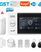 PGST PG107 4G WIFI GSM Home Alarm System Tuya Alexa Wireless Anti-theft Alarm Kit with Motion Detector Security Anti-theft Sensor