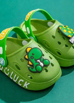 Bambino Kawaii Blu Cartone Animato Zoccoli Scarpe Estate Bambini Adorabile Dinosauro All'aperto Ragazzi Carini Sandalo Leggero Traspirante Scarpe Da Giardino Casual