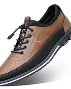 Fashion Black Dress Shoes Mens Business Leather Oxford Social Luxury Shoes Prom Casual Footwear big size 48 49 50 51 52 53