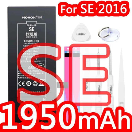 NOHON  High Capacity Phone Battery for iPhone 13 13Pro 12 Pro 11 X XR XS 12Mini 13PM 15Pro MAX 14 SE SE2 SE3 Replacement Bateria