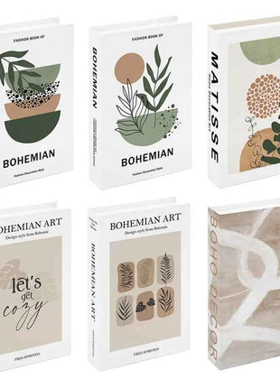 Boho Bauhaus Picasso Matisse Cucina Libri finti Decorazione Tavolino di moda di lusso Scatola portaoggetti decorativa Decorazione estetica