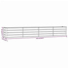 Garden flower box, 320x80x77 cm steel frame, villa courtyard combined planting trough, outdoor anti-corrosion planting box