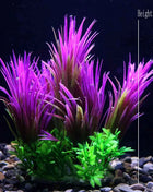 Artificial Aquarium Decor Plants Water Weeds Ornament Aquatic Fish Tank Simulation Grass Flower Decoration Accessories