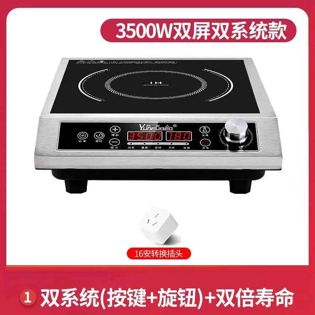 220V Yun Lady Commercial Induction Cooker Home Use Concave High Power New Frying Stove DD