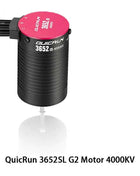 Hobbywing QUIRUN WP 10BL120 G2 Waterproof Brushless Speed Controller ESC and 3652 & 3660 SL G2 Motor for Car Toys 1/10 1/12 RC