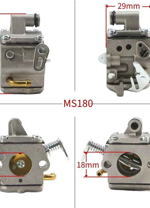 Per Zama Sthil 017 018 MS 170 MS 180 MS 210 MS170 MS180 C1Q-S57 C1Q-S57A C1Q-S57B Motosega Carburatore
