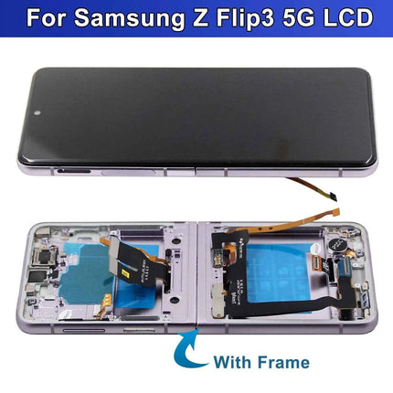Per Samsung Z Flip 3 F926/F9260 Display LCD di qualità TFT Touch Screen con telaio Digitizer Assembly compatibile con Z Flip3