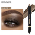 PECOLOVERS Champagne Brown Metallic Eyeshadow Stick - Waterproof, Long-Lasting Glitter Highlighter & Brightening Pencil Crayon
