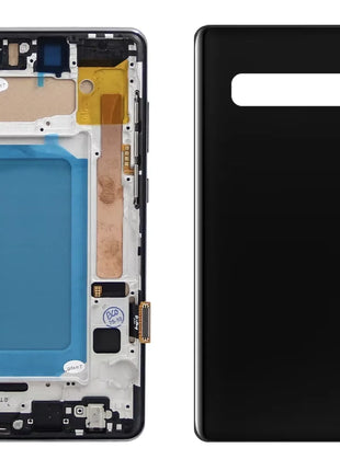 Schermo TFT S10 Plus con cornice, per Samsung Galaxy S10+ G975F G975F/DS Display LCD Touch Screen Digitizer Sostituzione