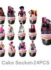 24pcs cake topper / 10 pollici