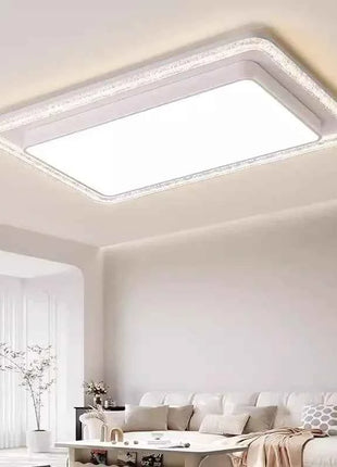 Luci del soggiorno telecomandate Lampada da soffitto moderna a LED in cristallo imitazione acrilico Decorazioni per la casa Illuminazione per camera da letto studio per bambini