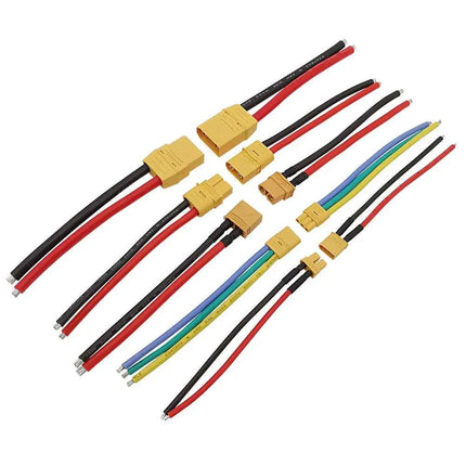 1 paio XT30U XTR30U XT60 XT60H XT90U spina maschio e connettore Jack femmina cavo batteria RC cavo in Silicone 100mm
