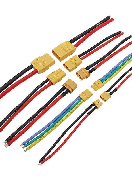 1 paio XT30U XTR30U XT60 XT60H XT90U spina maschio e connettore Jack femmina cavo batteria RC cavo in Silicone 100mm
