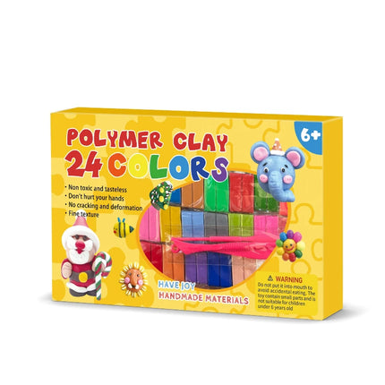 Blocco di argilla polimerica 24/32 colori con scatola di colori per attrezzi Set Processo di stampaggio Forno Cottura Accessori fai da te fatti a mano per bambini principianti