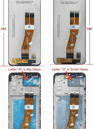 Display LCD da 6,5" A02s per Samsung Galaxy A02s A025F, Schermo Touch con Digitalizzatore per Samsung A02s A025M A025F/DS, LCD con Cornice