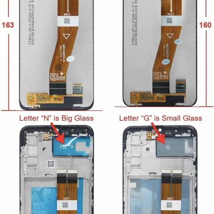 Display LCD da 6,5" A02s per Samsung Galaxy A02s A025F, Schermo Touch con Digitalizzatore per Samsung A02s A025M A025F/DS, LCD con Cornice