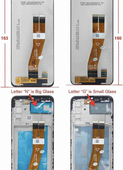 Display LCD da 6,5" A02s per Samsung Galaxy A02s A025F, Schermo Touch con Digitalizzatore per Samsung A02s A025M A025F/DS, LCD con Cornice