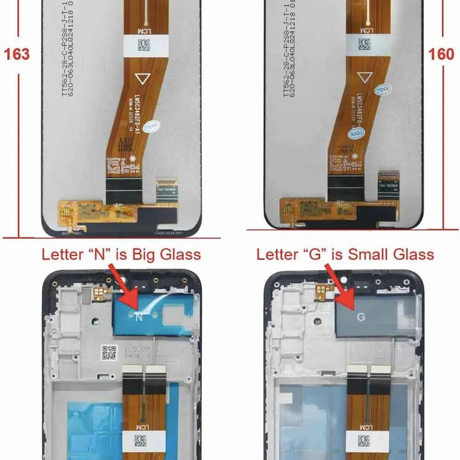 Display LCD da 6,5" A02s per Samsung Galaxy A02s A025F, Schermo Touch con Digitalizzatore per Samsung A02s A025M A025F/DS, LCD con Cornice