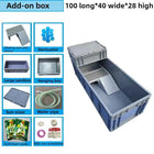 Turtle Tank with Drainage Drying Table Large Turtle Breeding Box Thickened Plastic Turtles Terrariums Turtles House Ecosystem