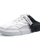 New Summer Men's Casual Mesh Walking Shoes Baotou Slippers with Low Heel Comfortable Soft Non-slip for Outdoors