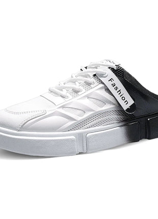 New Summer Men's Casual Mesh Walking Shoes Baotou Slippers with Low Heel Comfortable Soft Non-slip for Outdoors