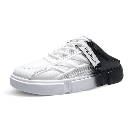 Scarpe da Passeggio Uomo in Mesh Casual Estive Nuove Ciabatte Baotou con Tacco Basso Comode Morbide Antiscivolo per Esterni