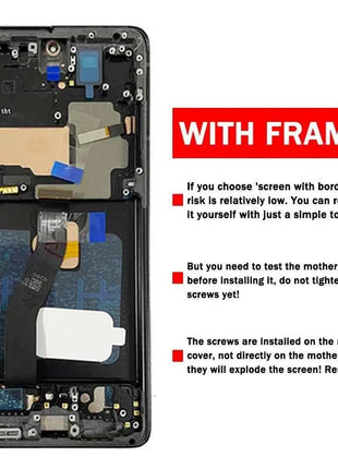 6.8" Super AMOLED For Samsung  S21 Ultra 5G G998 G998U Display Touch Screen Digitizer For Samsung S21Ultra G998B LCD