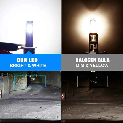 XSTORM H1 LED Lights Bulbs Canbus 60000LM 100w H3 H7 LED Headlight With Fan H1 Turbo Lamps Car Headlights Plug & Play 6000K 12V