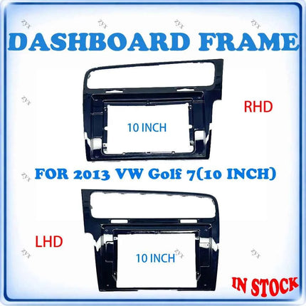 Cornice per autoradio per VW Golf 7 MK7 2013, pannello stereo da 10 pollici, cablaggio e decoder Canbus