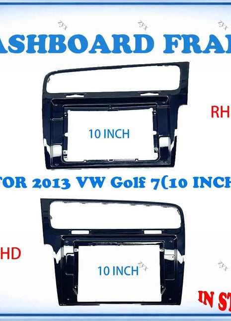Cornice per autoradio per VW Golf 7 MK7 2013, pannello stereo da 10 pollici, cablaggio e decoder Canbus