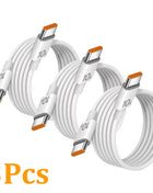 1/3 pezzi 10A cavo 120W ricarica super veloce da tipo C a tipo C cavo trasferimento dati ad alta velocità per iPhone Samsung Xiaomi cavo di ricarica