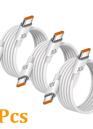 1/3 pezzi 10A cavo 120W ricarica super veloce da tipo C a tipo C cavo trasferimento dati ad alta velocità per iPhone Samsung Xiaomi cavo di ricarica