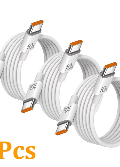 1/3 pezzi 10A cavo 120W ricarica super veloce da tipo C a tipo C cavo trasferimento dati ad alta velocità per iPhone Samsung Xiaomi cavo di ricarica
