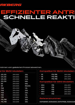 Frankberg 1x Serratura Porta Anteriore Sinistra per BMW 2 Active Tourer F45 F46 G11 G12 F48 F39 F15 F85 F16 F86 MINI F55 F56 51217281937