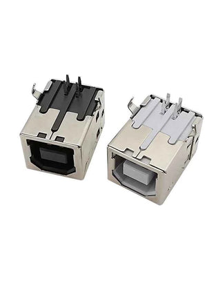 5 pezzi connettore USB 2.0 tipo B presa femmina riparazione interfaccia stampante per saldatura PCB ad angolo retto